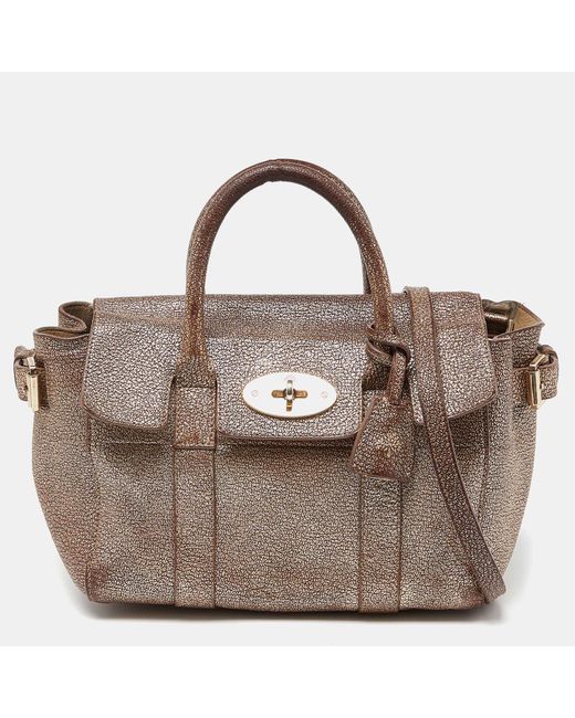 Mulberry Brown Leather Mini Bayswater Satchel