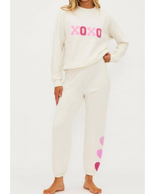 Beach Riot White Devyn Sweatshirt
