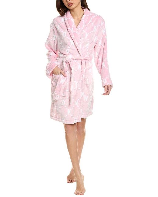 DKNY Pink Plush Robe