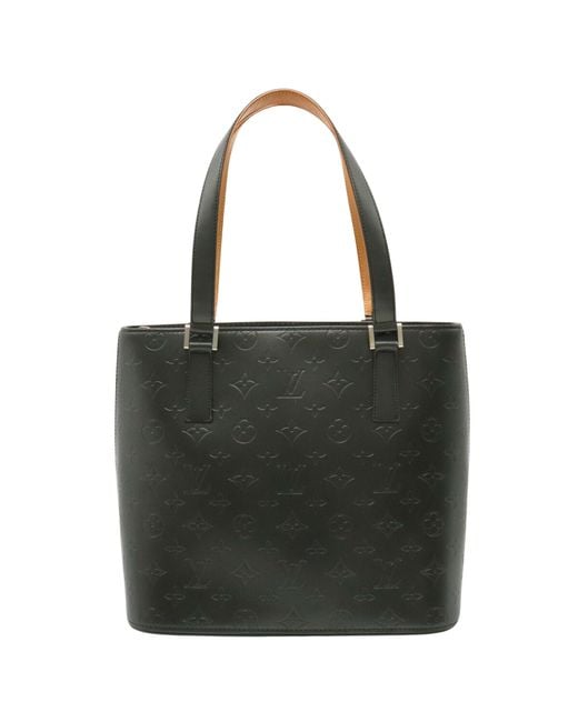 Louis Vuitton Black Stockton Patent Leather Shoulder Bag (pre-owned)