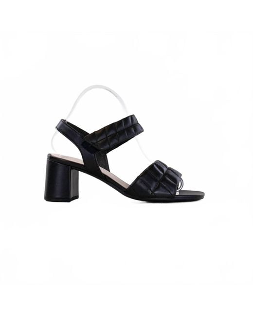 Gabor Black Smooth Leather Sandal