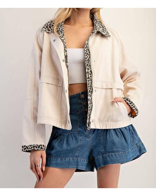 Eesome Natural Wild Side Denim Jacket