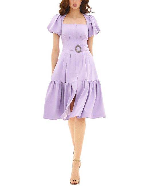BGL Purple Midi Dress