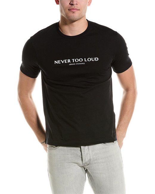 Armani Exchange Black Graphic Regular Fit T-shirt for men
