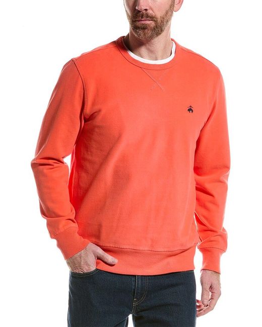 Brooks Brothers Red Sueded Jersey Sweatshirt for men