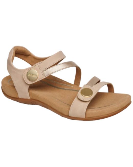 Aetrex Multicolor Jess Adjustable Quarter Strap Sandals