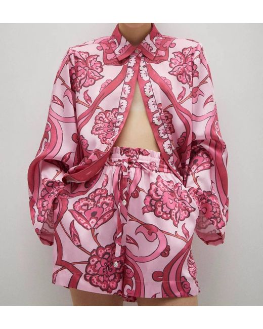 10 Crosby Derek Lam Pink Milad Oversized Shirt