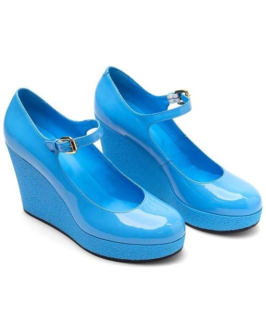 Hogan Blue Leather Pump