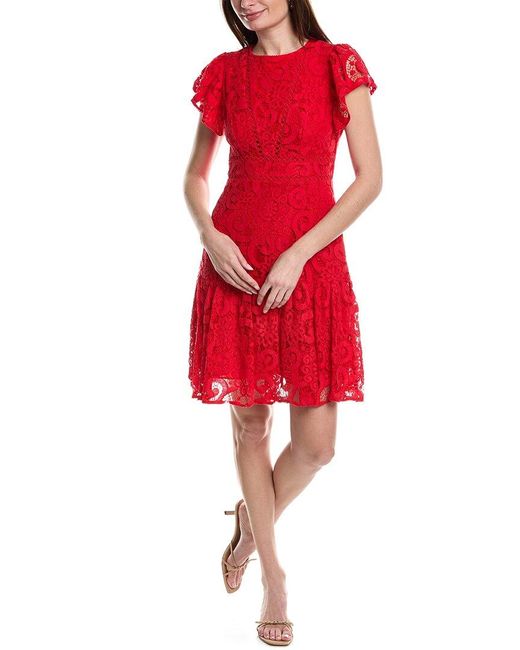 Nanette Lepore Valentina Re-embroidered Mini Dress