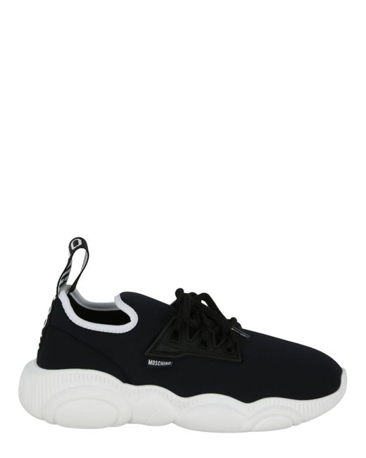 Moschino Black Colorblock Low-top Sneakers