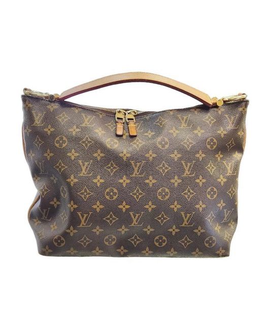 Louis Vuitton Metallic Sully Canvas Shopper Bag (pre-owned)