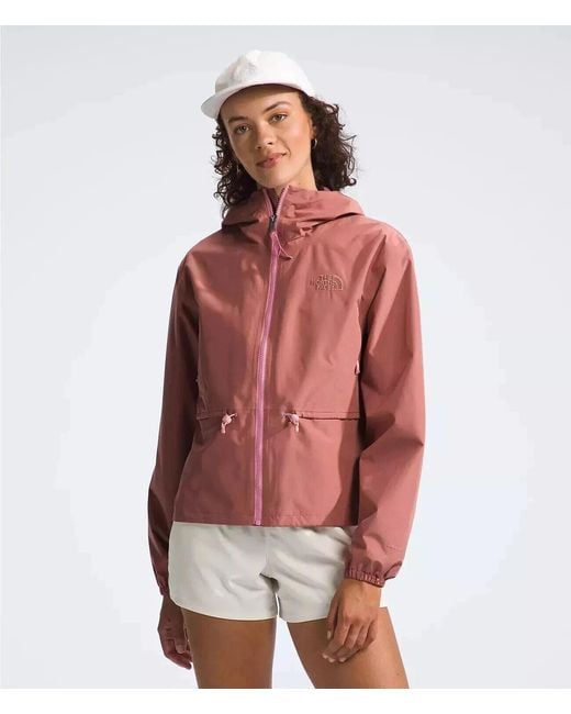 The North Face Red Daybreak Nf0A86Nznxq Rain Jacket Light Mahogany Kfc265