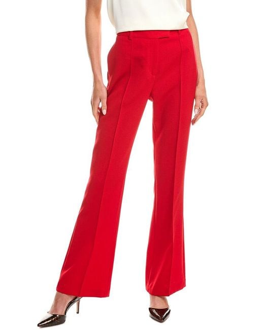 Reiss Red Nrd Millie Wool-Blend Flare Trouser