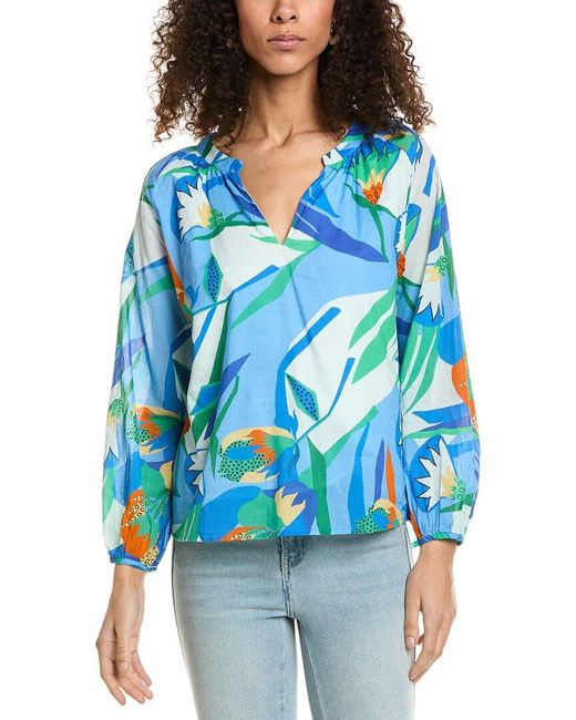 Jude Connally Blue Lilith Blouse