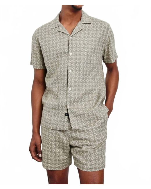 Rails Gray Atlas Diamond Patten Shirt for men
