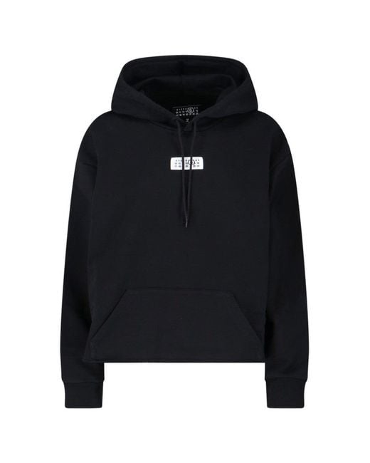 MM6 by Maison Martin Margiela Black Numeric Hoodie