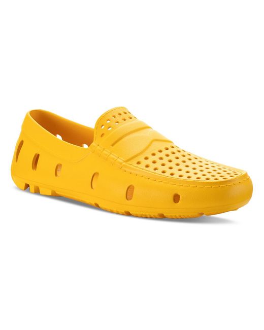 Club Room Yellow Atlas Perforated Driver Sport Sandals for men