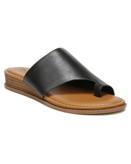 Zodiac Brown Giada Toe Loop Slip On Slide Sandals