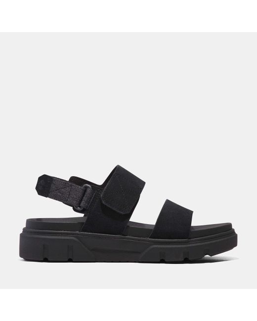 Timberland Black Greyfield 2-Strap Sandal