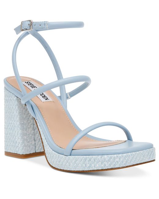 Steve Madden Blue Pennie Block Heel Dressy Heels