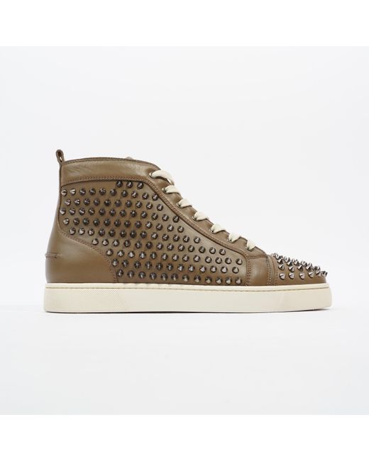 Christian Louboutin Brown Louis Junior Spikes High-tops / Leather for men