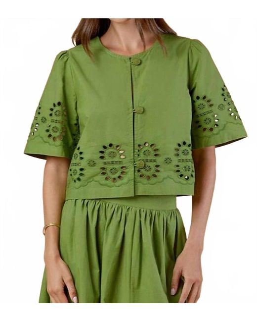 Olivia by Livro Green Heidi Top