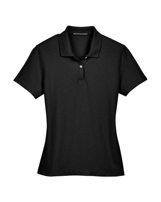 Devon & Jones Black Drytec20 Performance Polo