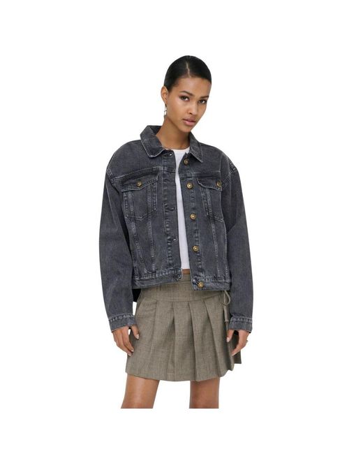 ONLY Blue Cotton Jacket