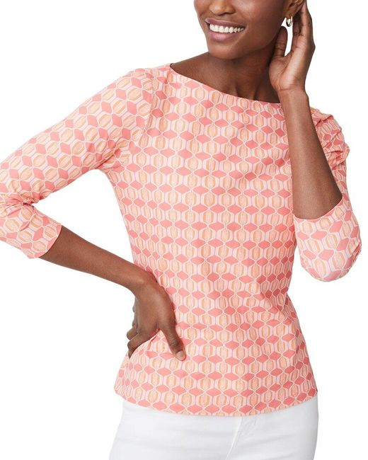 J.McLaughlin Pink Wavesong Top
