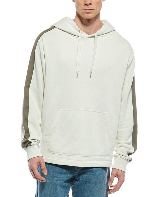 Rag & Bone Gray Mixed Media Hoodie for men