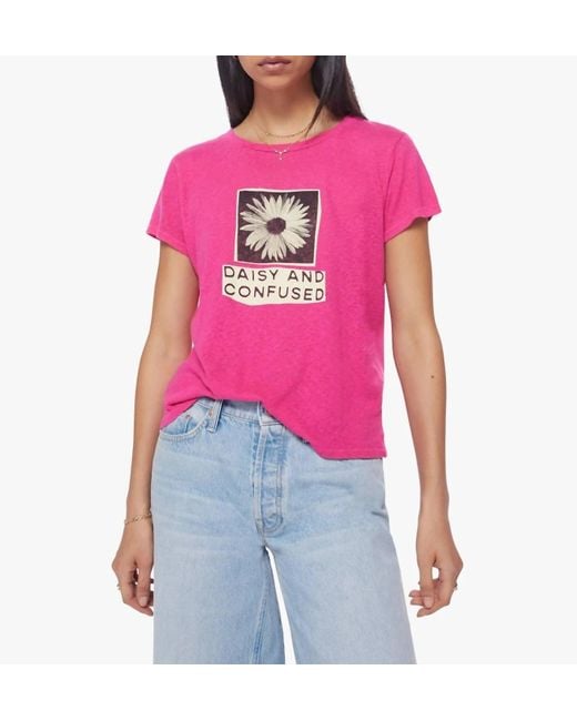 Mother The Lil Sinful Tee In Pink