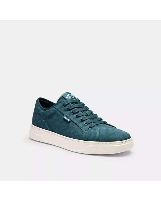 COACH Blue Canvas Sneaker for men
