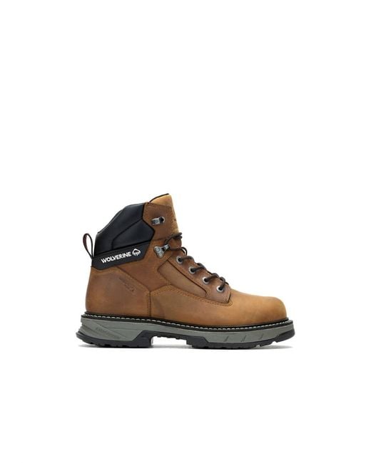 Wolverine Brown Reforce 6" Composite Toe Work Boots for men