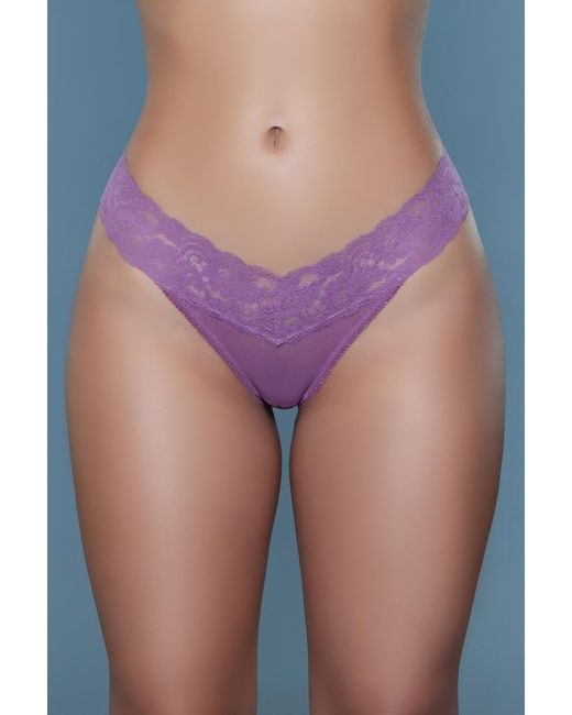 TRUEDAMES Purple Mila Thong 3 Pack