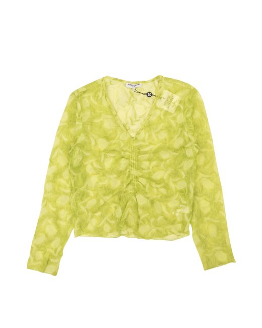 Opening Ceremony Yellow Ls Crinkle Top