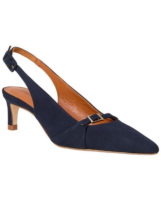 J.McLaughlin Blue Dorthea Suede Slingback