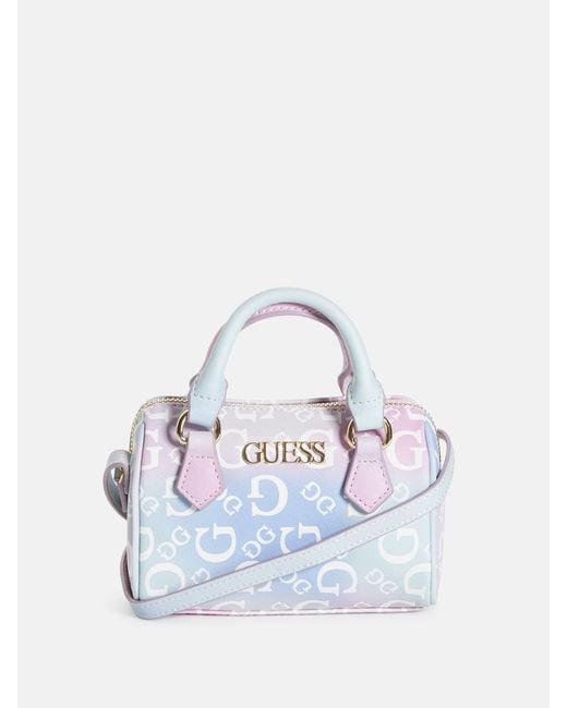 Guess Factory Kylee Mini Satchel in White Lyst