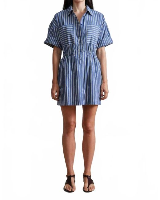 Apiece Apart Blue Palmera Mini Dress