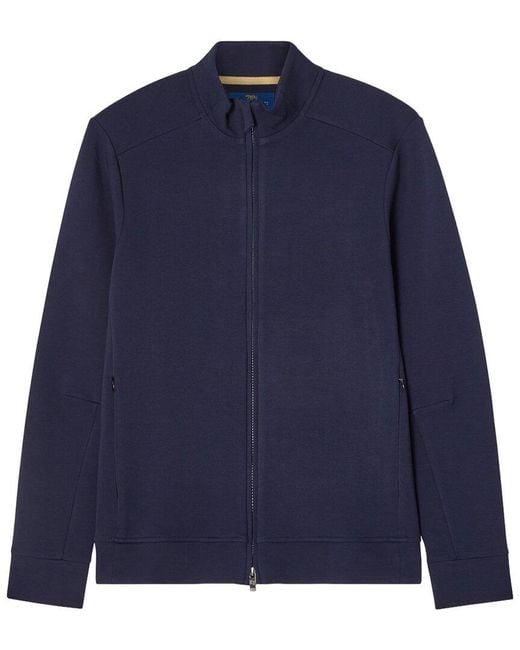 Robert Talbott Blue Evans Track Jacket for men
