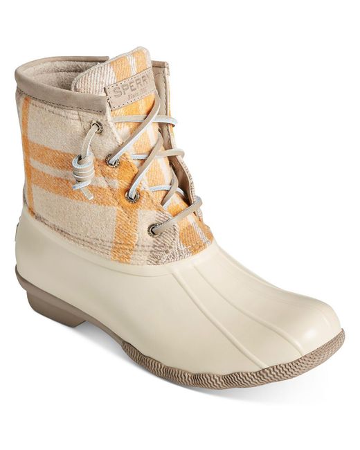 Sperry Top-Sider Natural Saltwater Ankle Lace Up Winter & Snow Boots