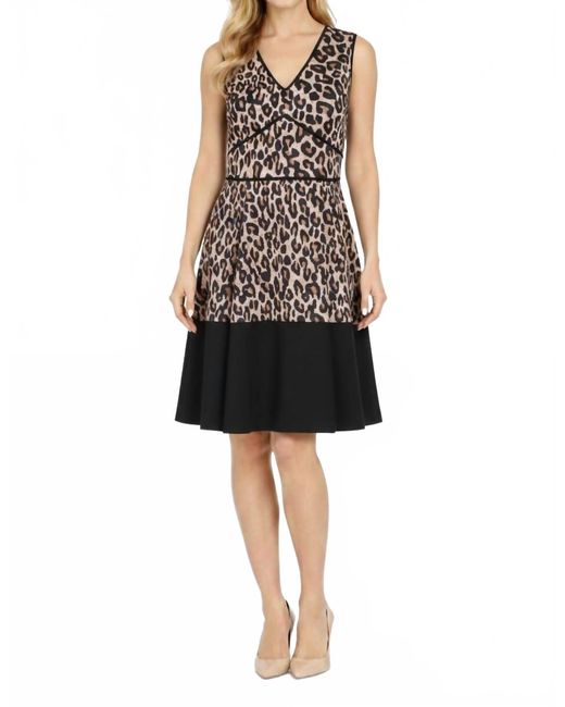 Taylor Women's Black V Neck Leopard Print A-Line Dress - www.stlouis.ac.tz Taylor Women's Black V Neck Leopard Print A-Line Dress - www.stlouis.ac.tz