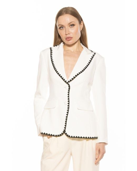 Alexia Admor White Jessilyn Blazer