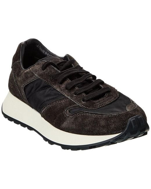 Common Projects Black Track 76 Nylon & Leather Sneaker for men