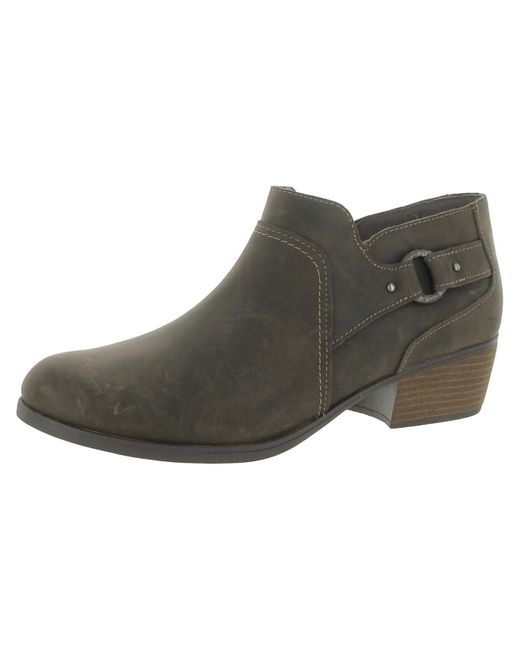 Clarks Brown Charlten Grace Ankle Boots Buckle Leather Ankle Boots