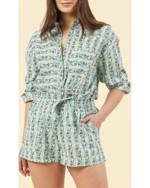 Omika Green Elisabetta Button Down Shirt