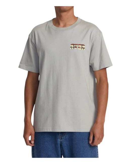 RVCA Gray Portal Tee for men