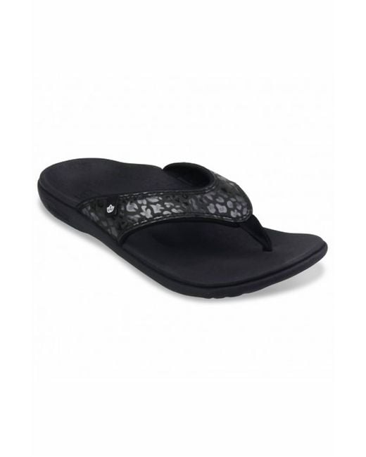 Spenco Black Yumi Sandals