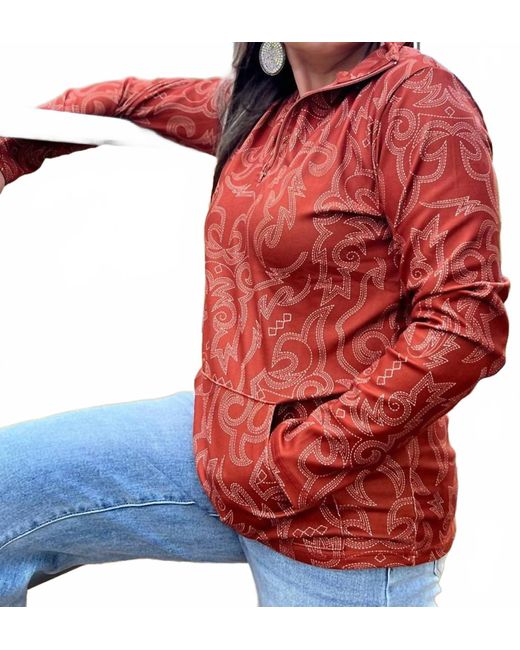 Sterling Kreek Red The Rustic Ranch Pullover