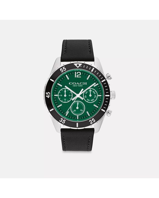 COACH Green Cole Watch for men