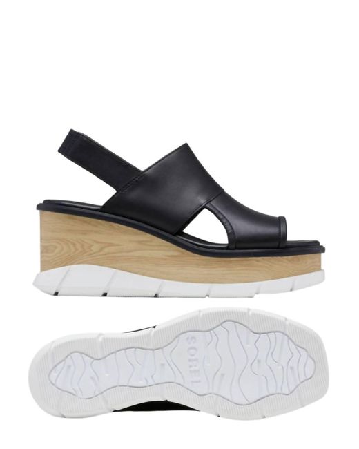 Sorel White Joanie Slingback Wedge Sandals